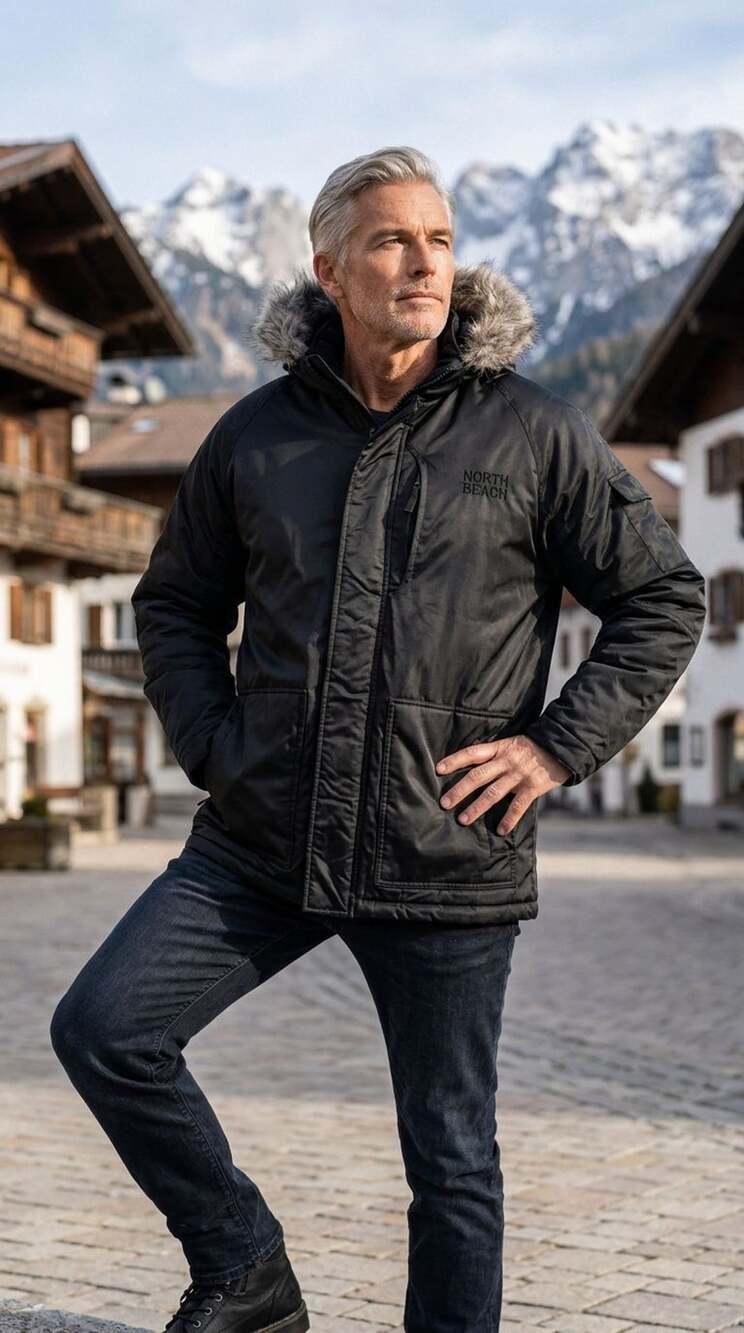 Southpole Down Jacket Size Large Black Puffer